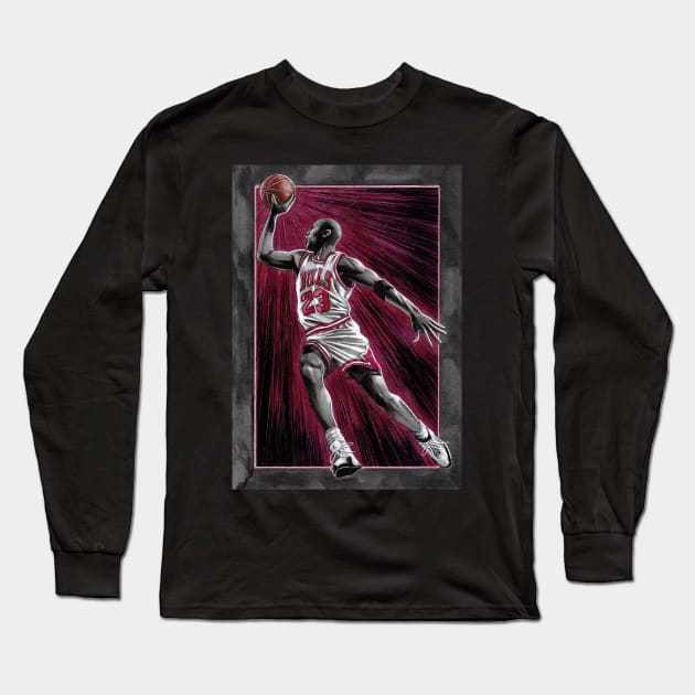 Michael Jordan Long Sleeve T-Shirt by Jomeeo